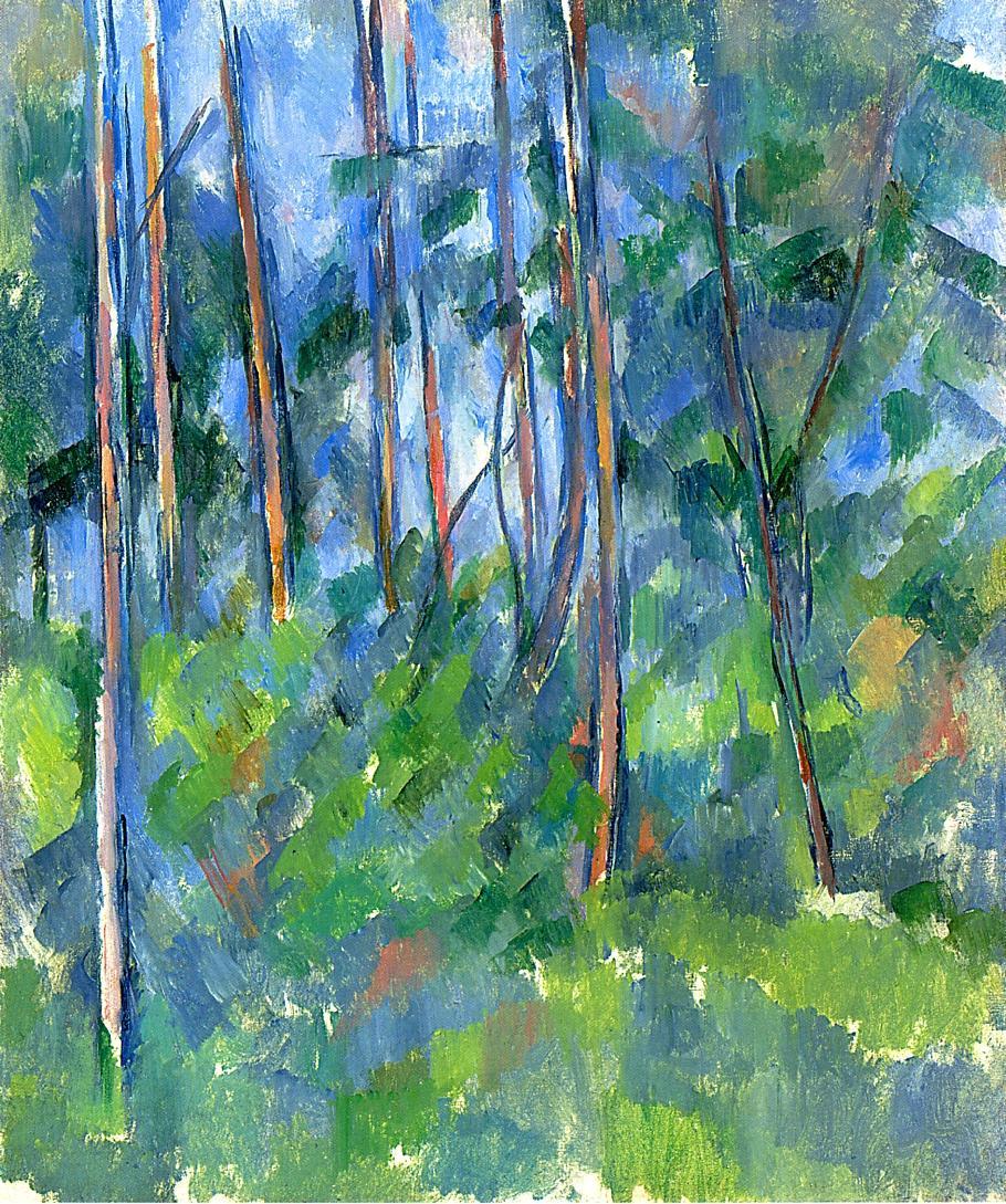 In the Woods (1898) – Paul Cézanne Tablo