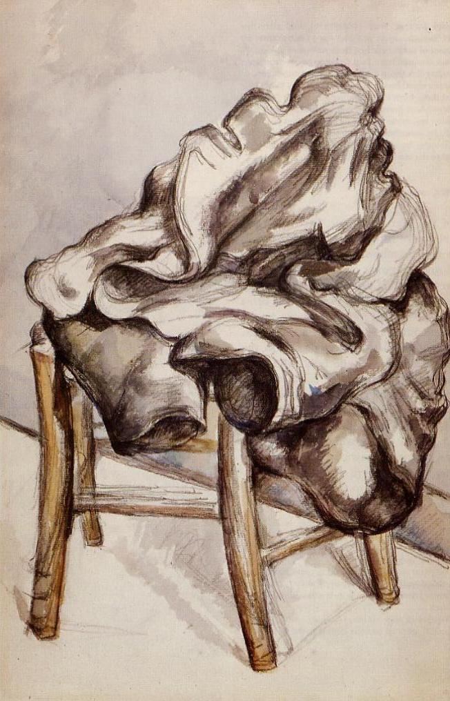 Jacket on a Chair (1892) Paul Cézanne tablo - Dekolata