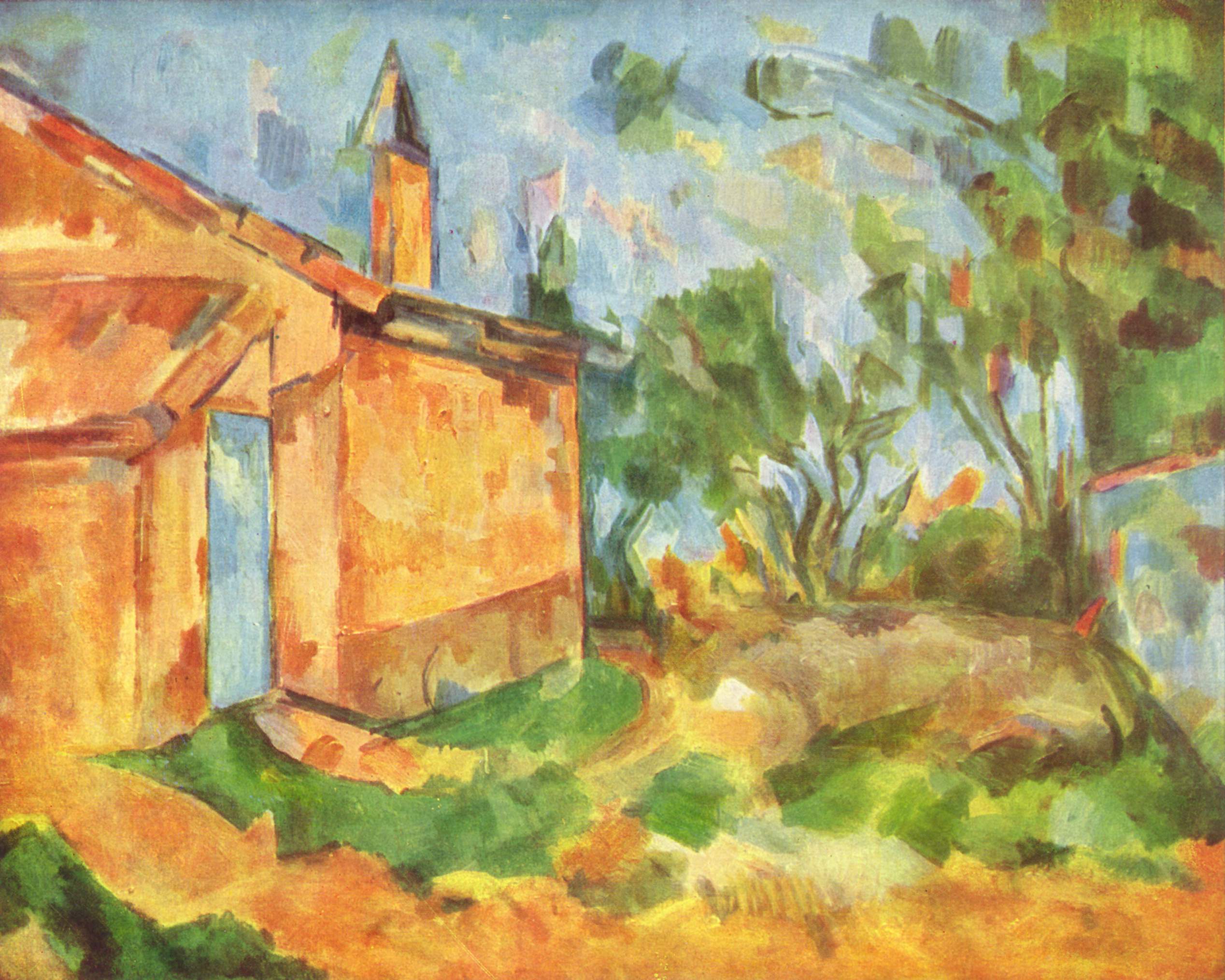 Jourdan's Cottage (1906) Paul Cézanne tablo - Dekolata