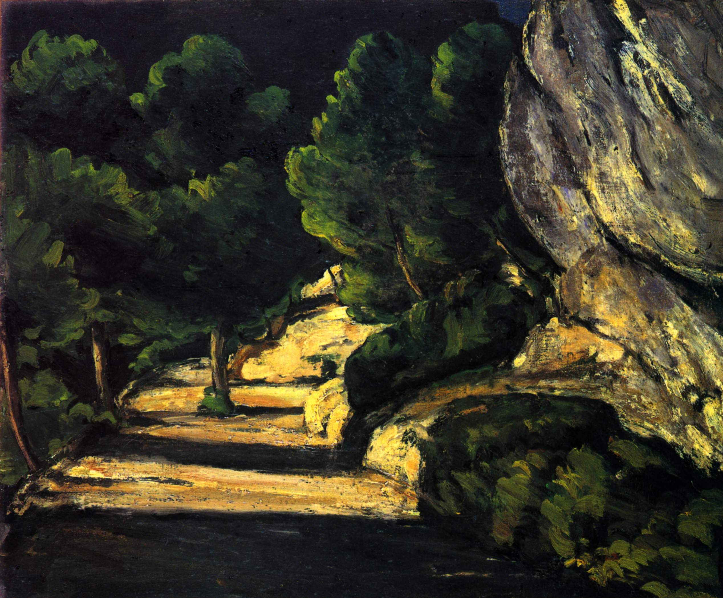 Landscape (1870) – Paul Cézanne Tablo