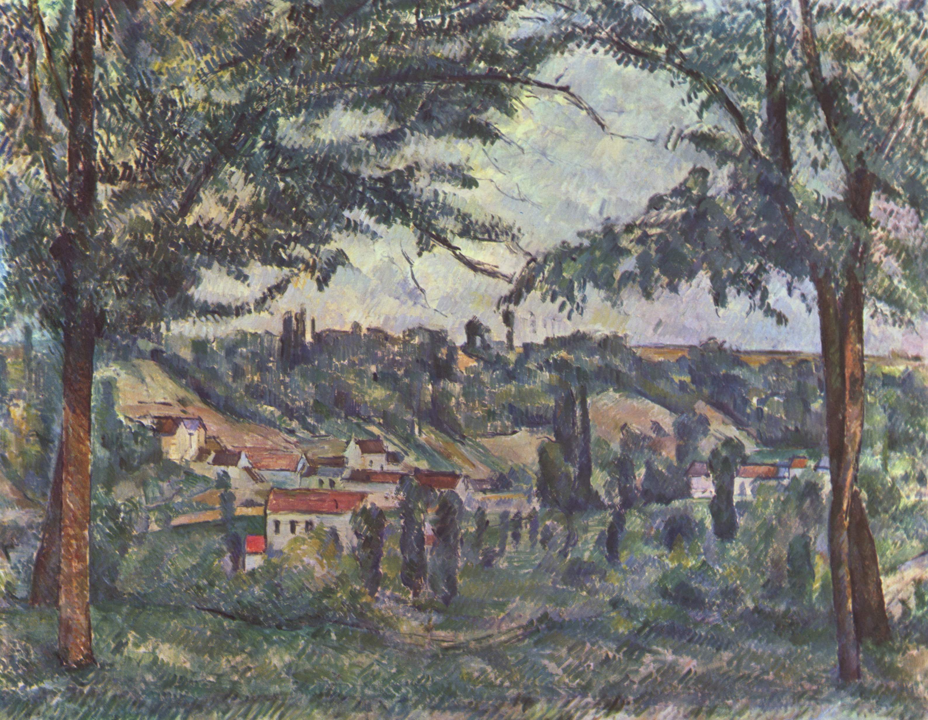 Landscape (1882) Paul Cézanne tablo - Dekolata