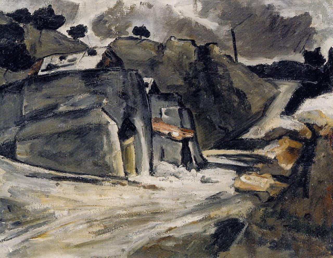 Landscape of Provence (1870) Paul Cézanne tablo - Dekolata