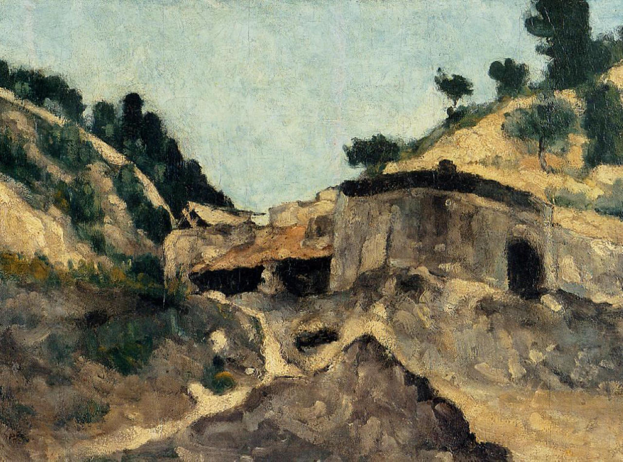 Landscape with Watermill (1871) Paul Cézanne tablo - Dekolata