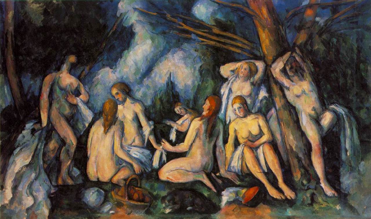 Large Bathers (1905) Paul Cézanne tablo - Dekolata