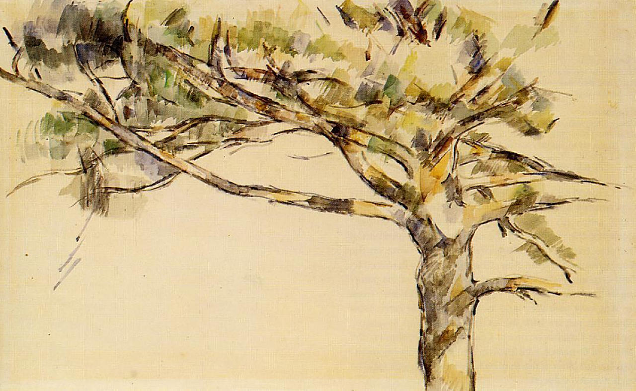 Large Pine (1905) Paul Cézanne tablo - Dekolata