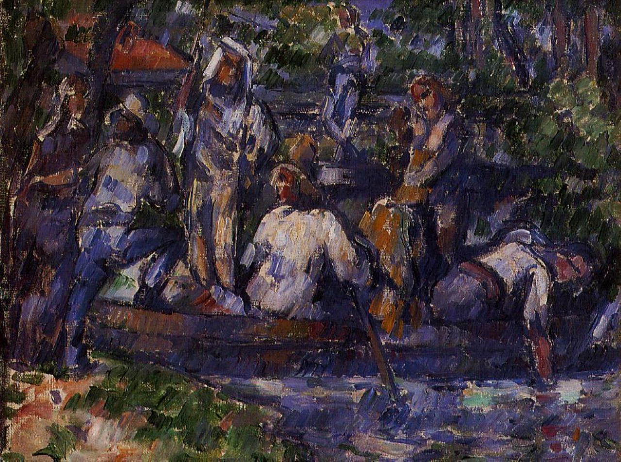 Leaving on the Water (1882) Paul Cézanne tablo - Dekolata