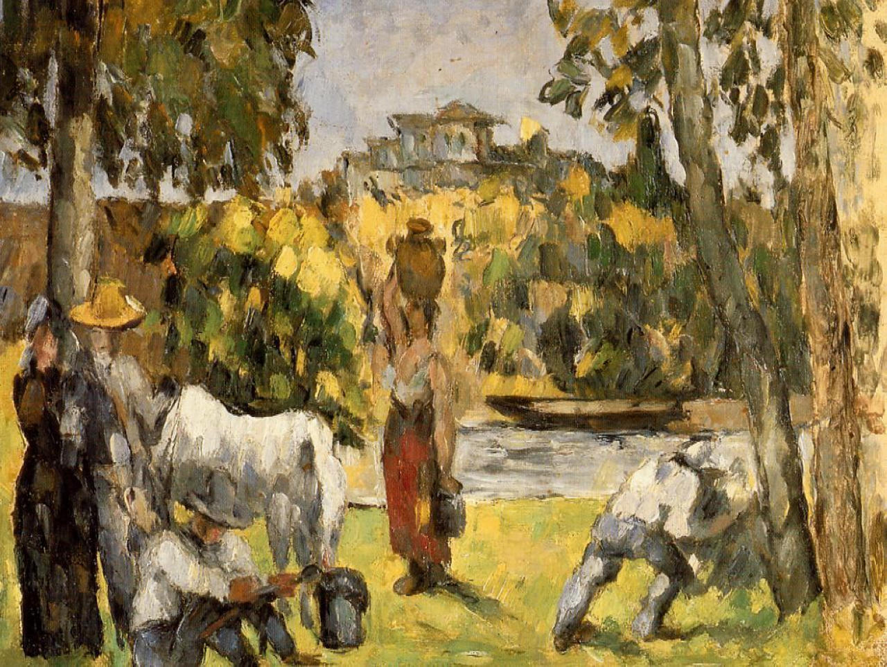 Life in the Fields (1875) Paul Cézanne tablo - Dekolata