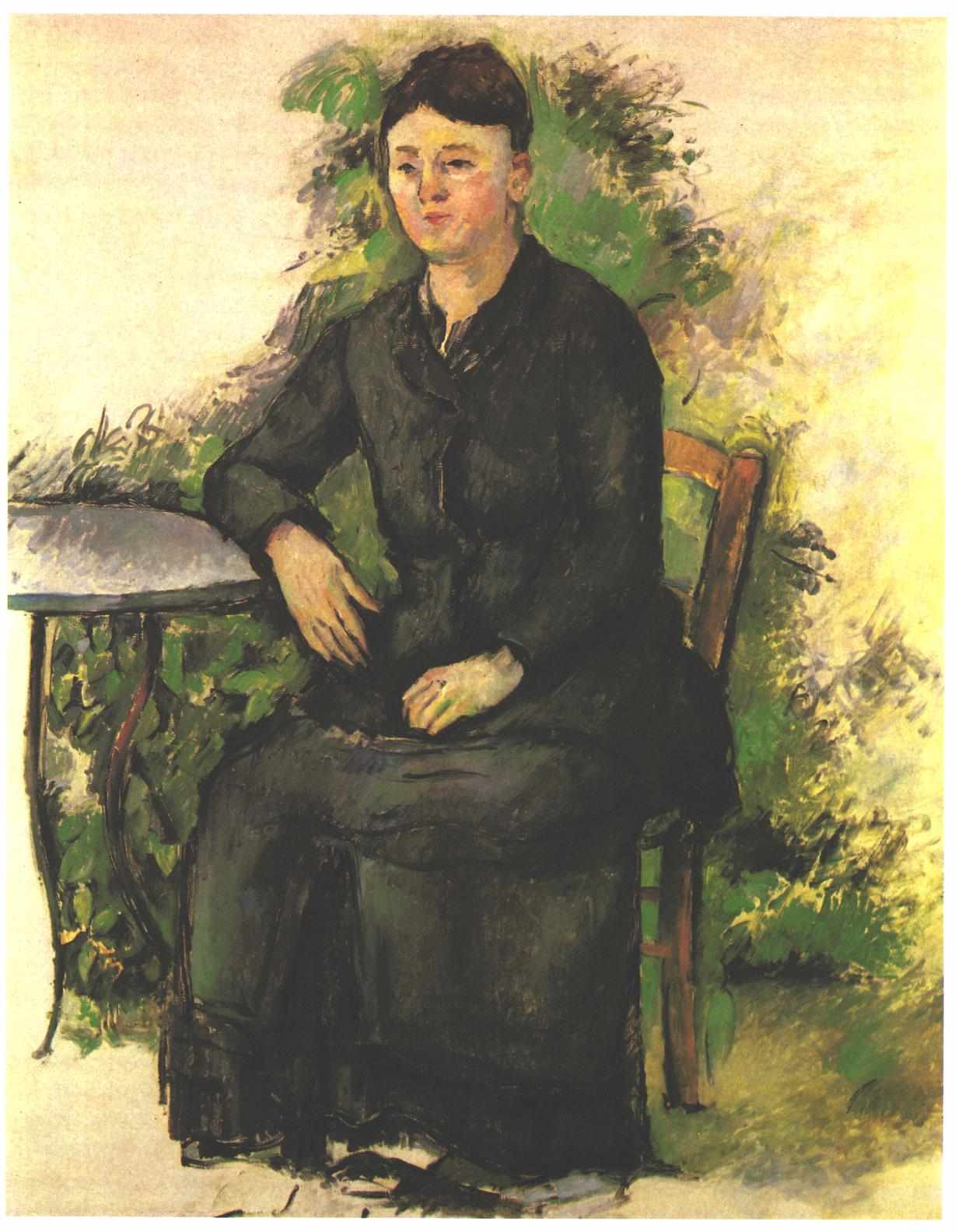 Madame Cezanne in the garden (1879) Paul Cézanne tablo - Dekolata