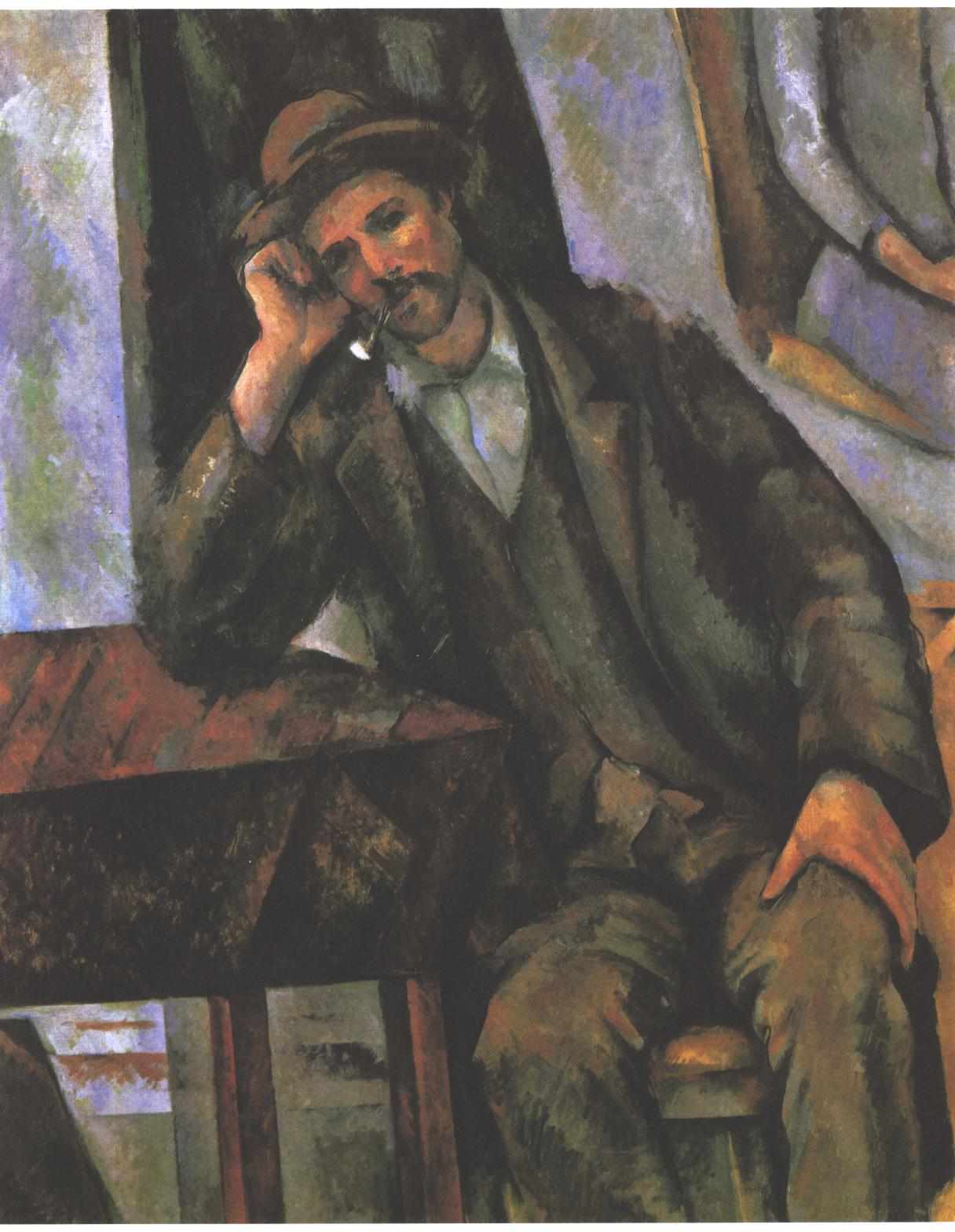 Man Smoking a Pipe (1902) Paul Cézanne tablo - Dekolata
