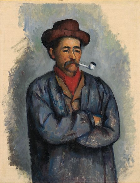 Man with a Pipe (Study for The Card Players) (1890) Paul Cézanne tablo - Dekolata