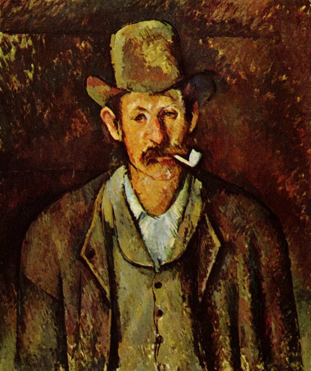 Man with a Pipe (1892) – Paul Cézanne Tablo