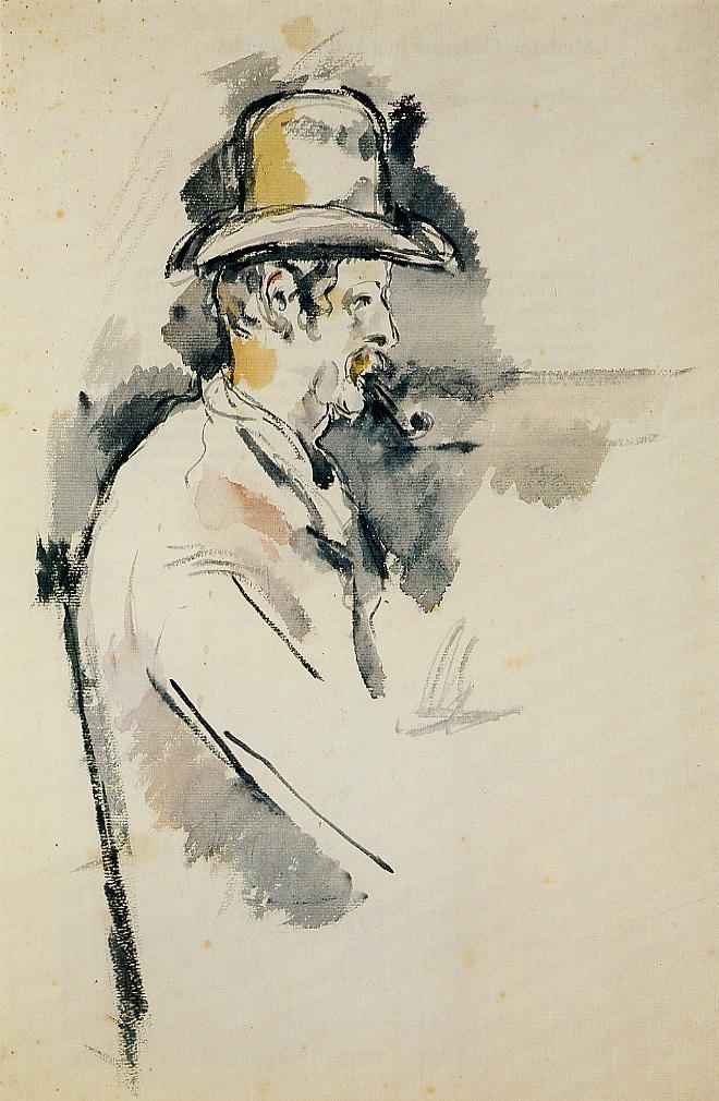 Man with a Pipe (1895) Paul Cézanne tablo - Dekolata