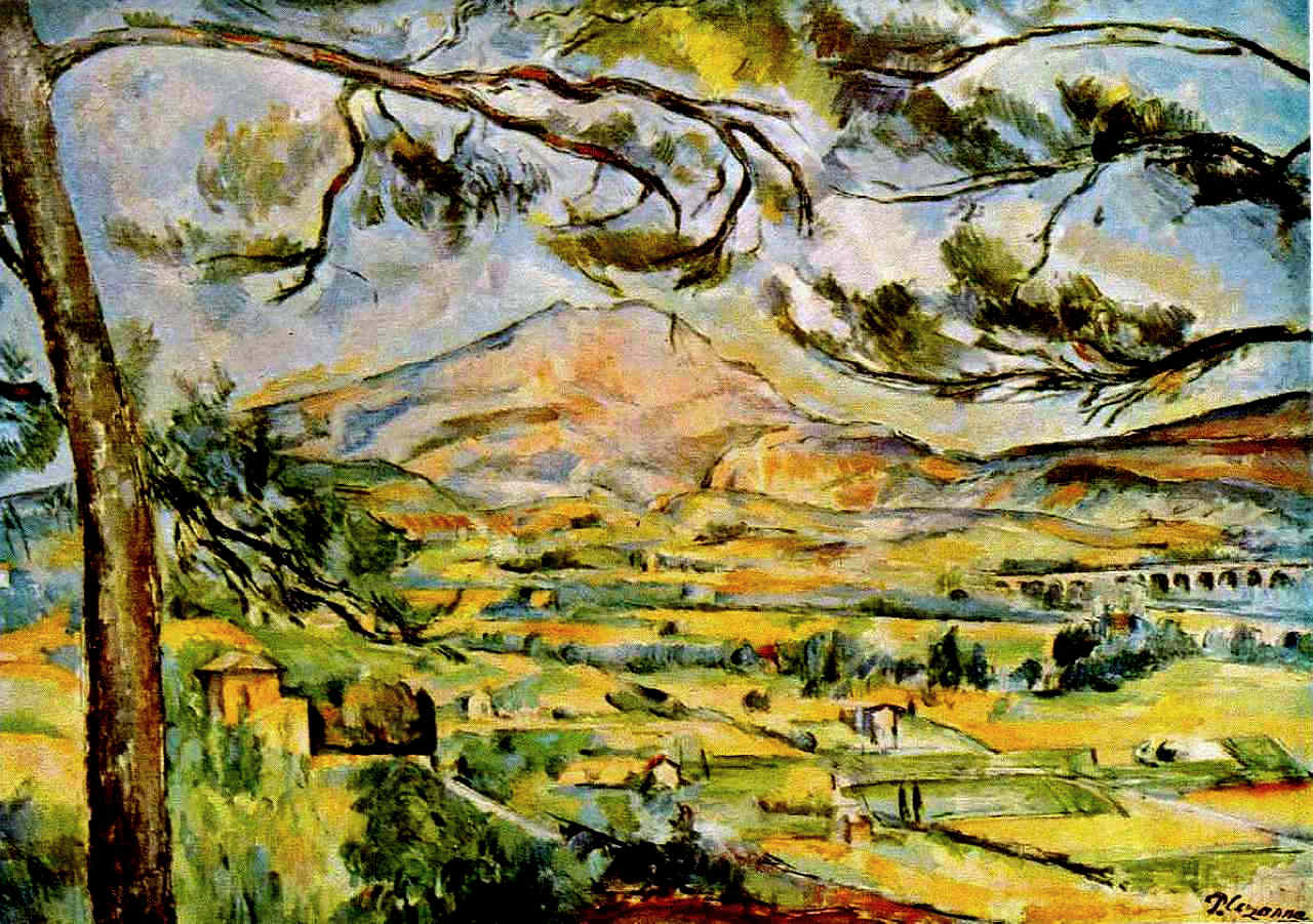 Mont Sainte Victoire (1887) Paul Cézanne tablo - Dekolata