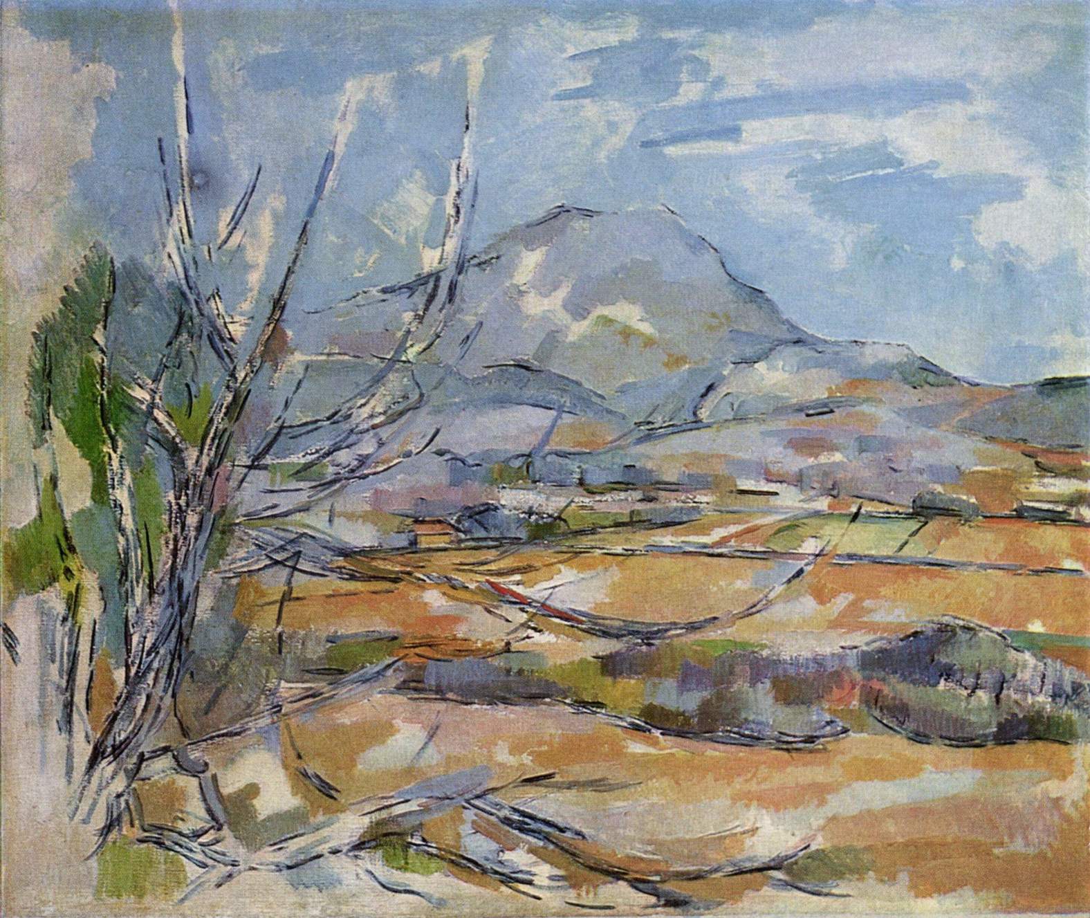Mont Sainte Victoire (1890) Paul Cézanne tablo - Dekolata