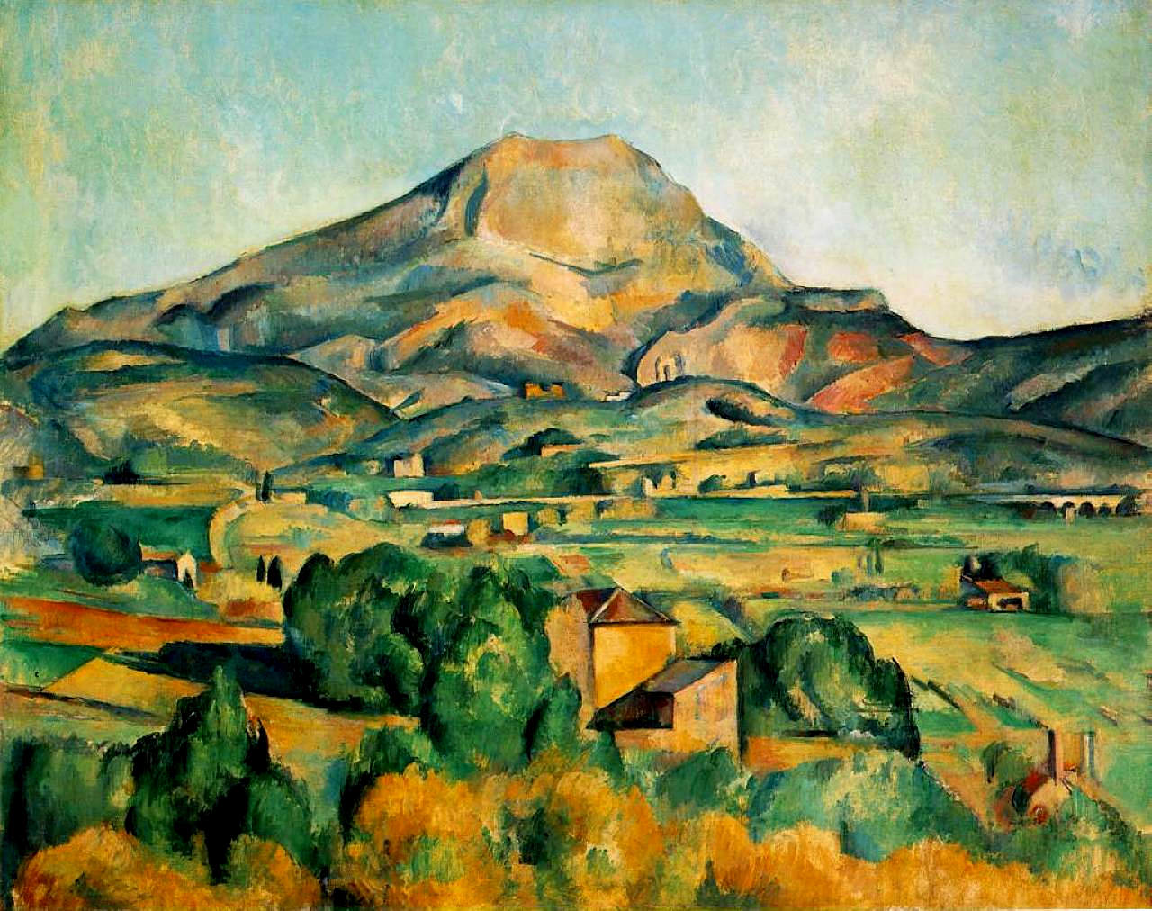 Mont Sainte Victoire (1895) Paul Cézanne tablo - Dekolata