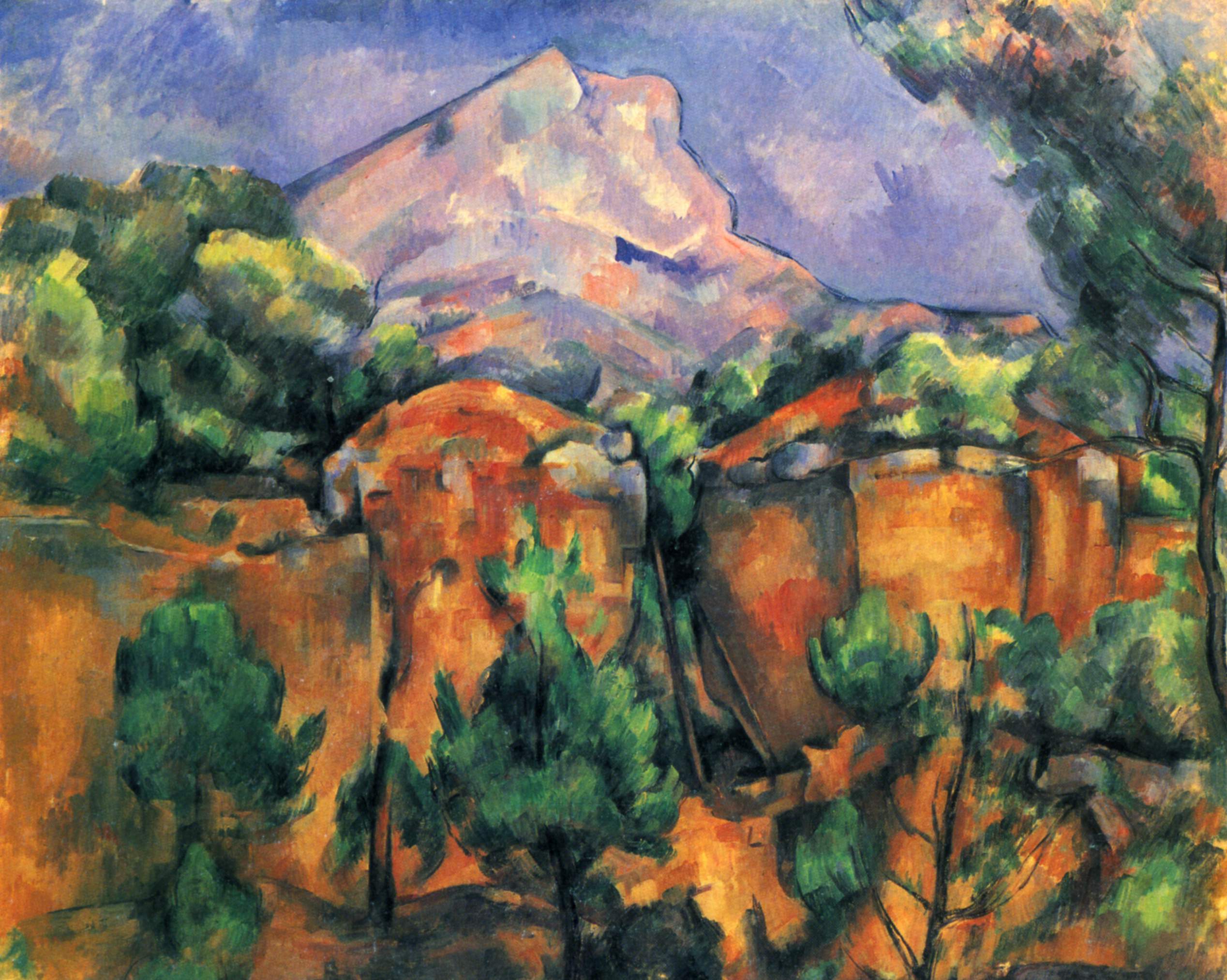 Mont Sainte Victoire (1897) Paul Cézanne tablo - Dekolata