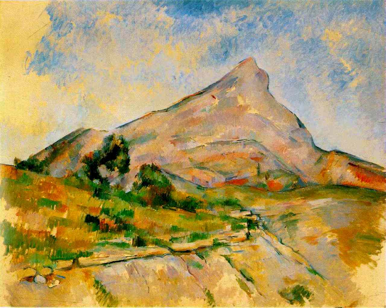Mont Sainte Victoire (1898) Paul Cézanne tablo - Dekolata
