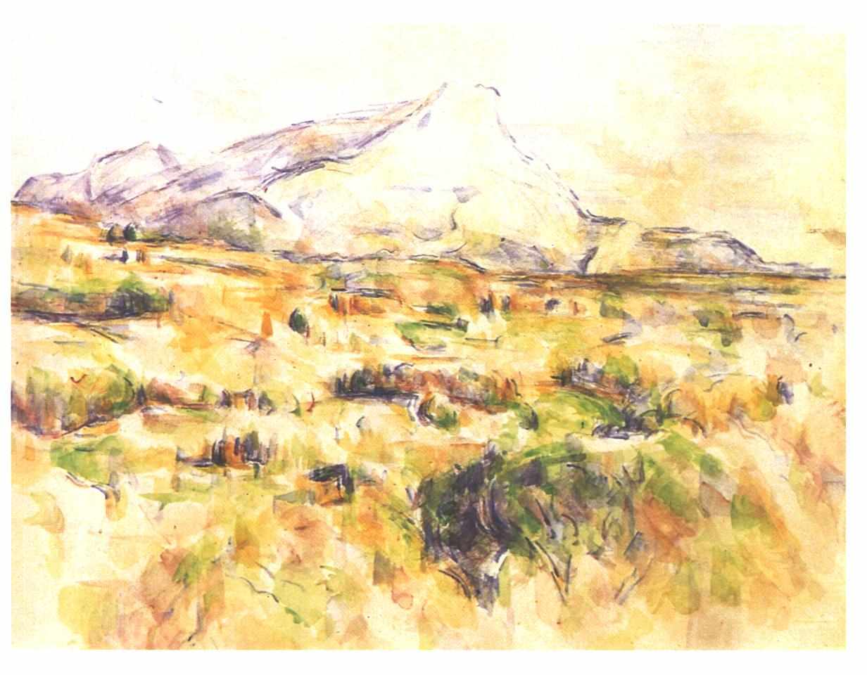 Mont Sainte Victoire (1902) Paul Cézanne tablo - Dekolata