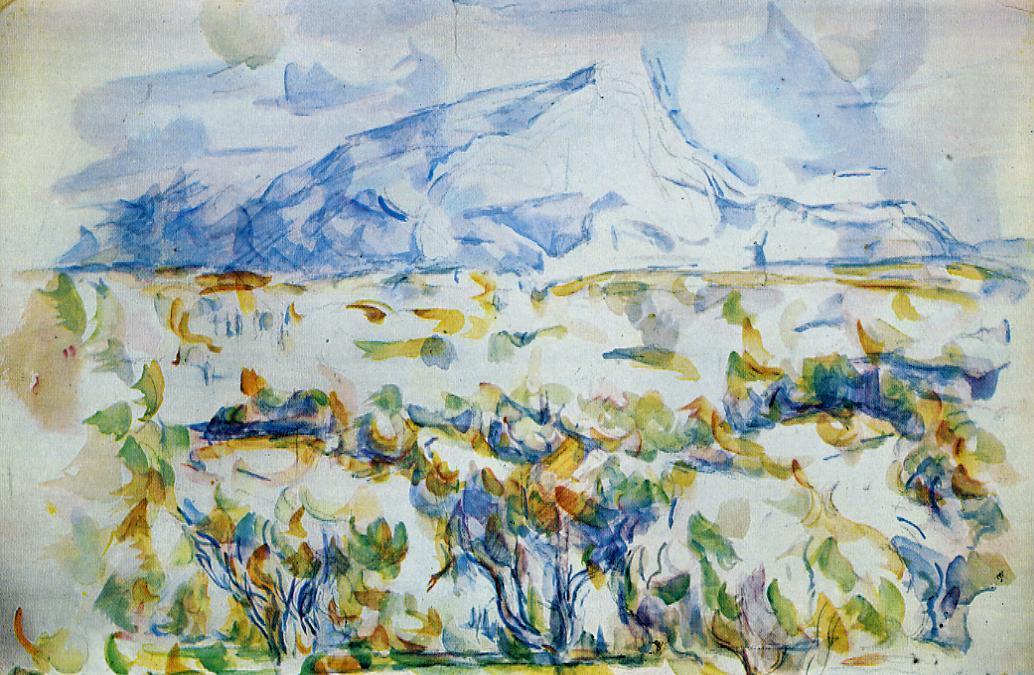 Mont Sainte Victoire (1903) Paul Cézanne tablo - Dekolata