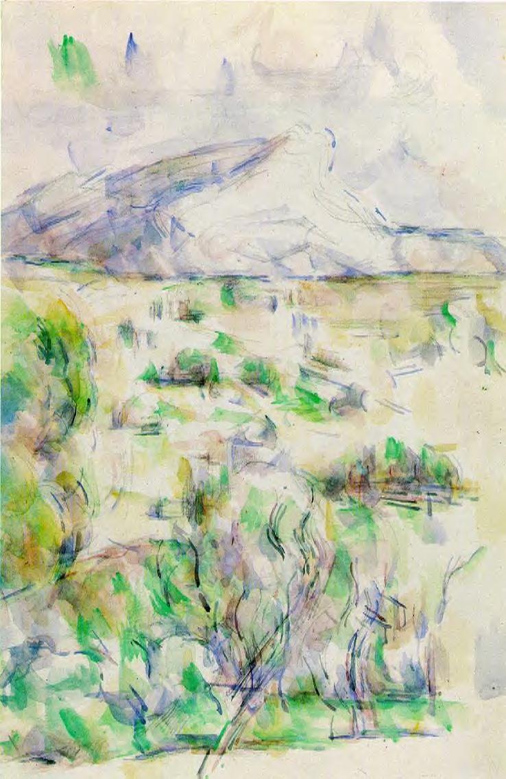Mont Sainte Victoire Seen from les Lauves (1903) Paul Cézanne tablo - Dekolata