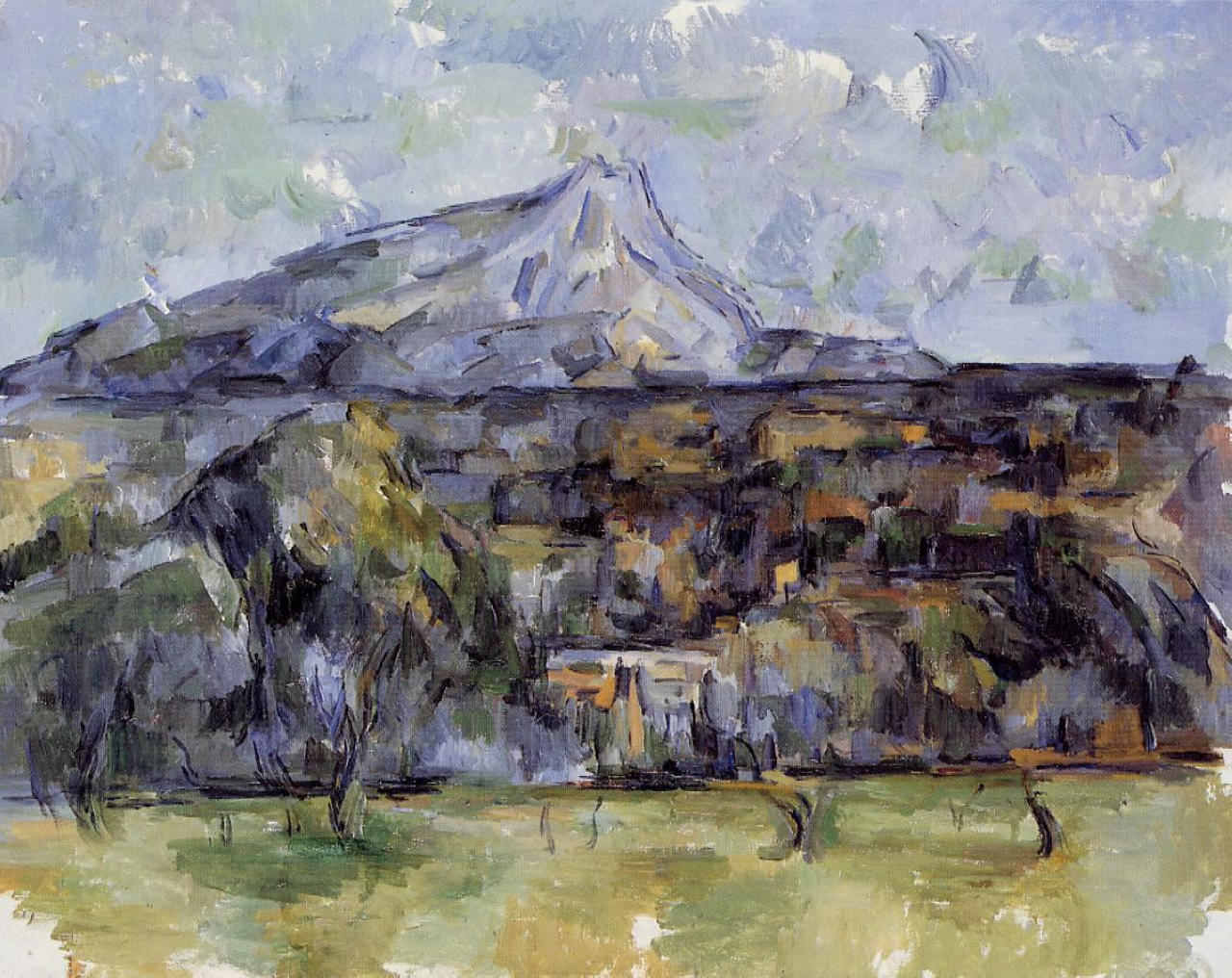 Mont Sainte Victoire Seen from les Lauves (1906) Paul Cézanne tablo - Dekolata