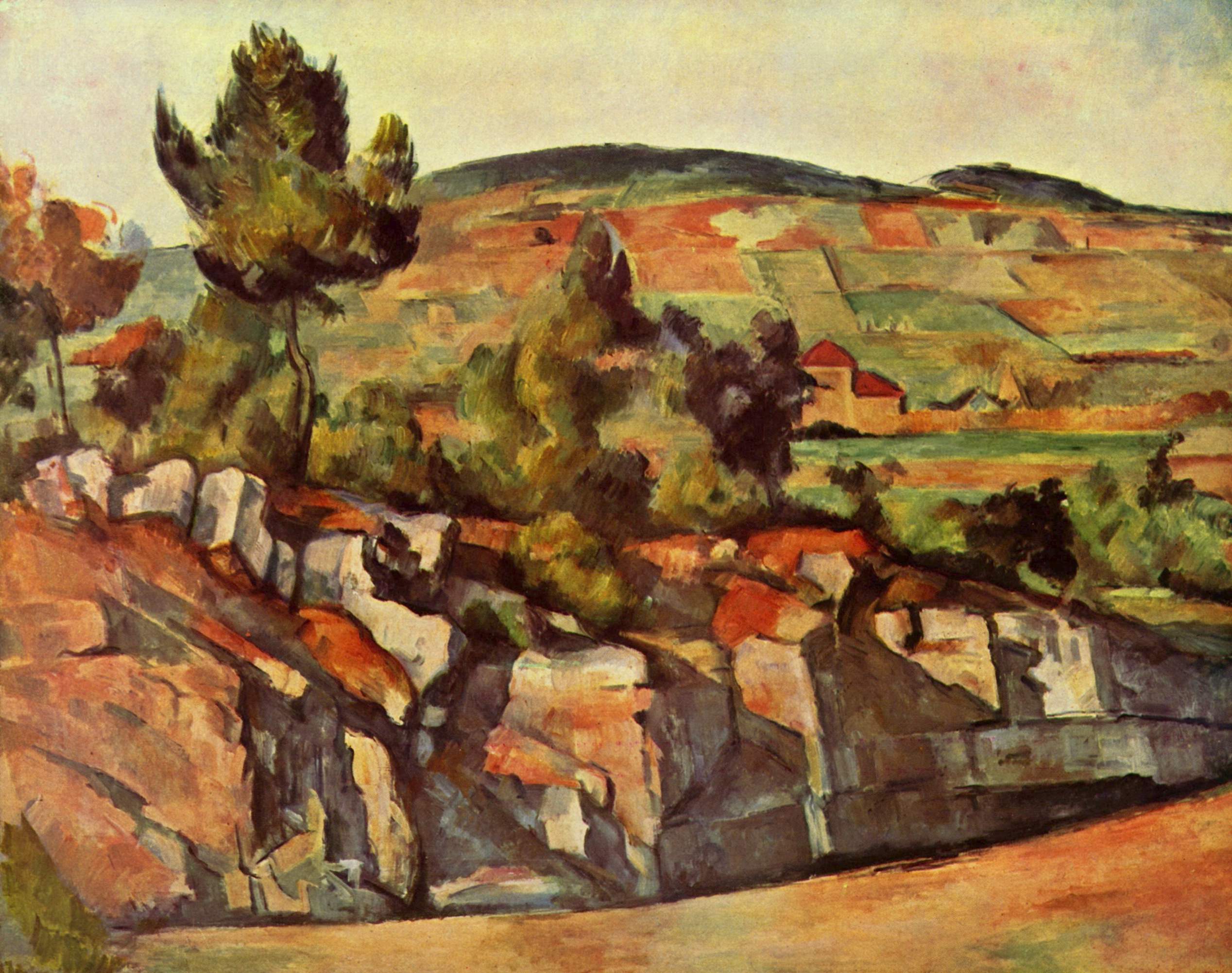 Mountains in Provence (1890) – Paul Cézanne Tablo