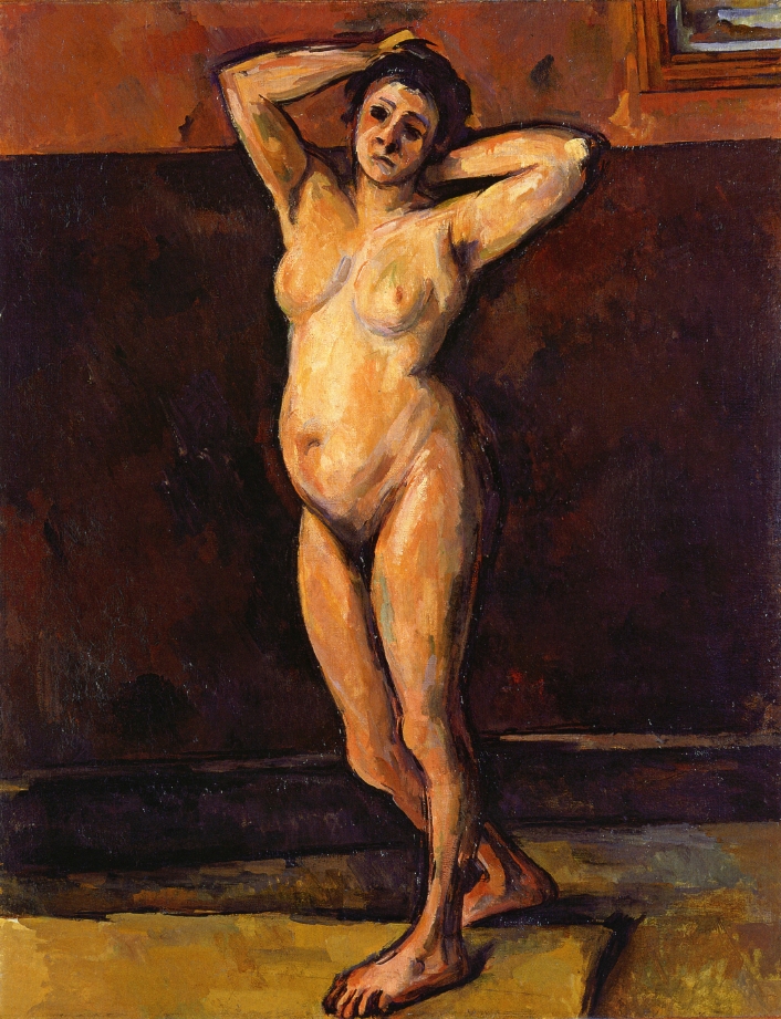 Nude Woman Standing (1899) Paul Cézanne tablo - Dekolata