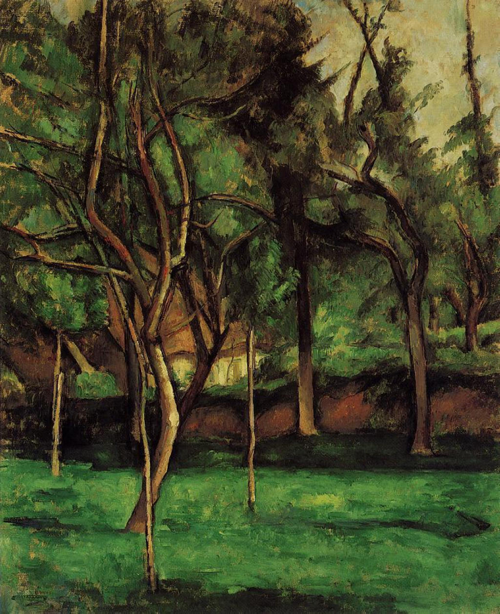 Orchard (1882) Paul Cézanne tablo - Dekolata