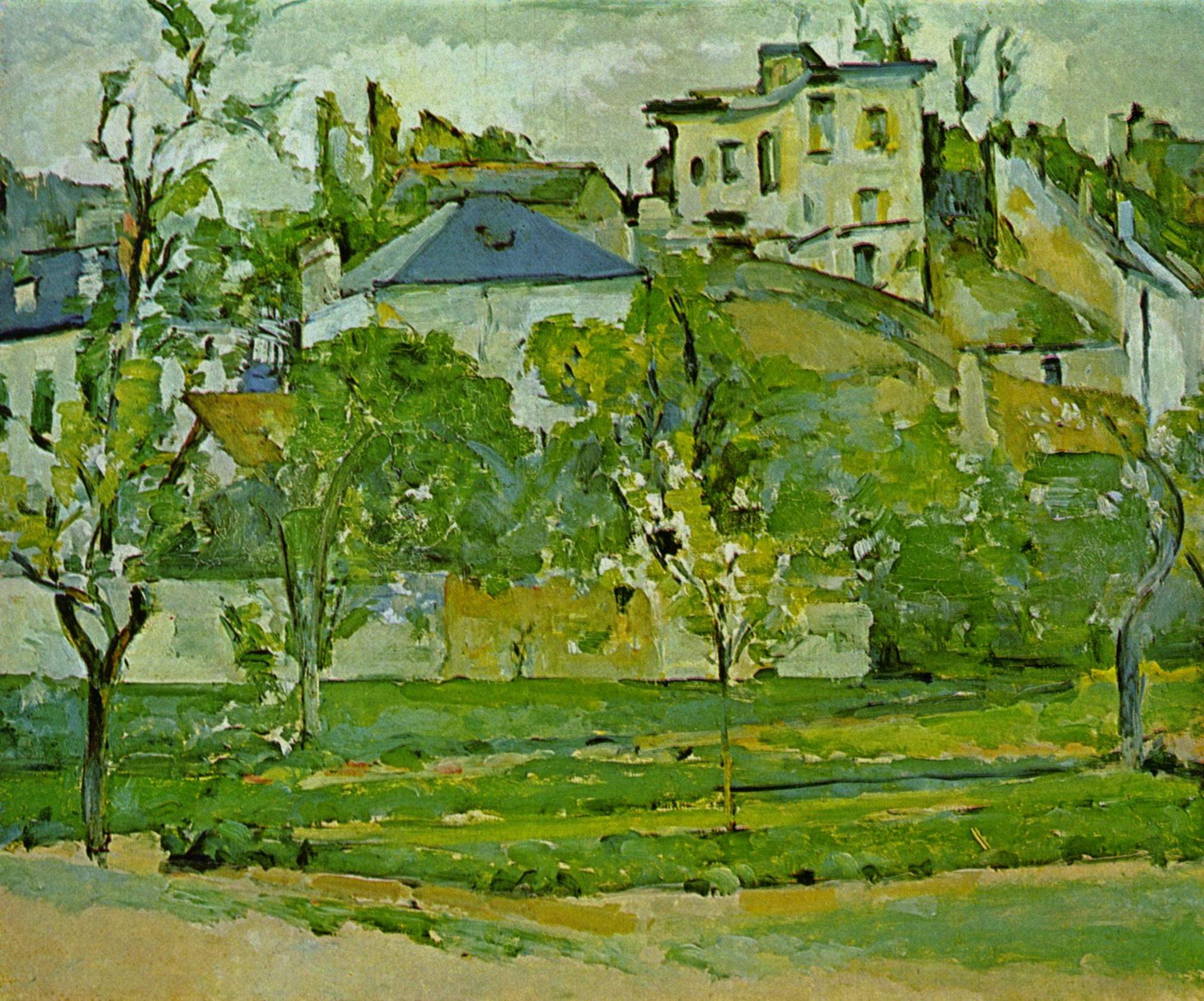 Orchard in Pontoise (1877) – Paul Cézanne Tablo