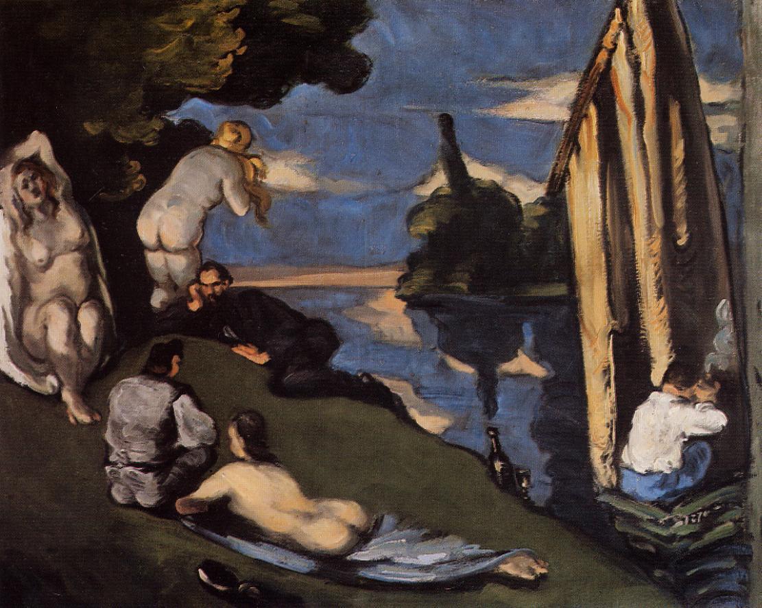 Pastoral, or Idyll (1870) Paul Cézanne tablo - Dekolata