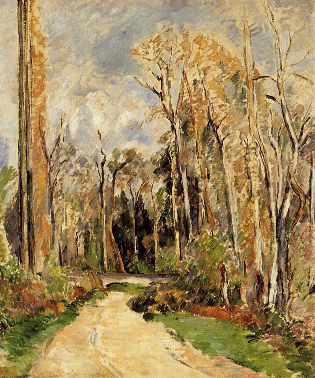 Path at the Entrance to the Forest (1879) Paul Cézanne tablo - Dekolata