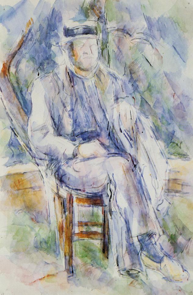 Peasant in a Straw Hat (1906) Paul Cézanne tablo - Dekolata