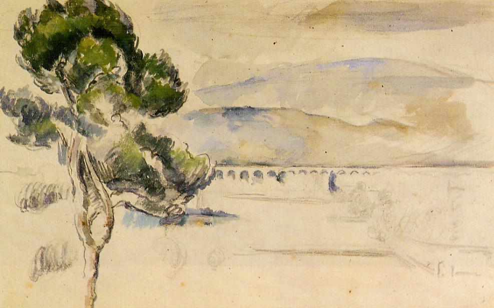 Pine Tree in the Arc Valley (1885) Paul Cézanne tablo - Dekolata