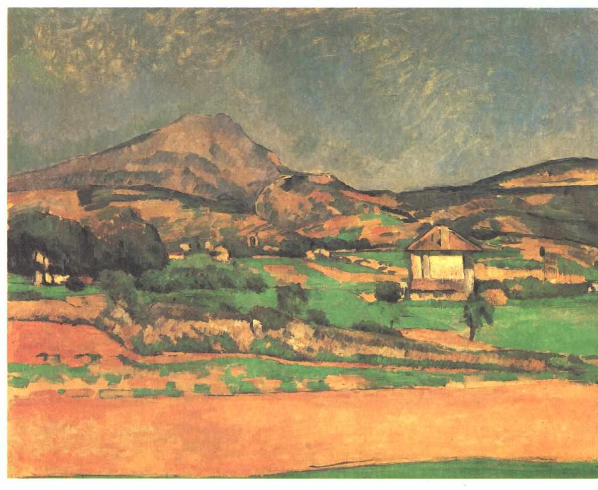 Plain by Mont Sainte Victoire (1879) Paul Cézanne tablo - Dekolata