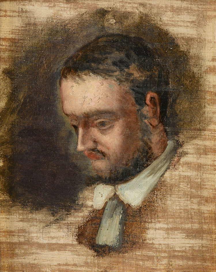 Portrait of Emile Zola (1864) Paul Cézanne tablo - Dekolata