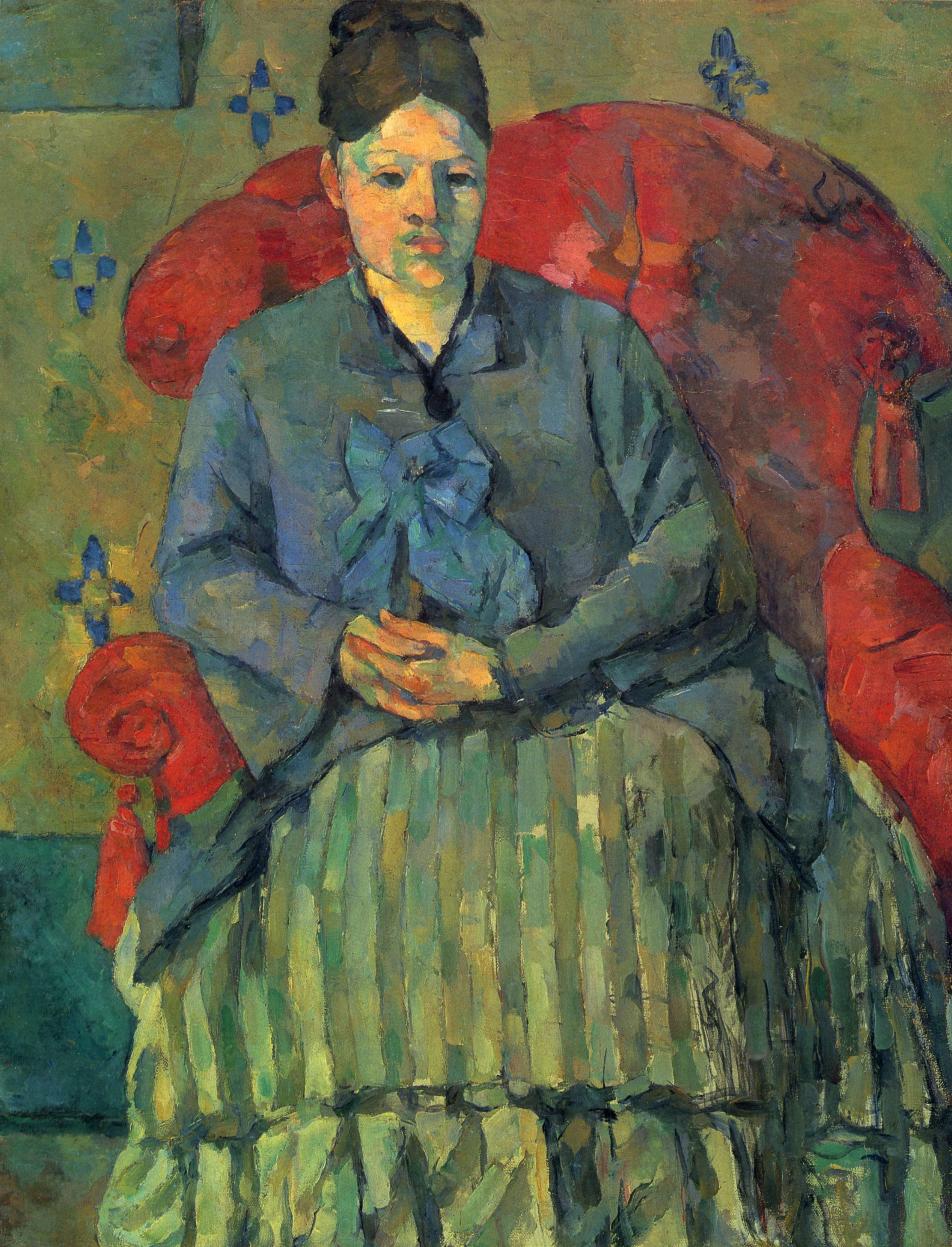 Portrait of Madame Cezanne (1878) Paul Cézanne tablo - Dekolata