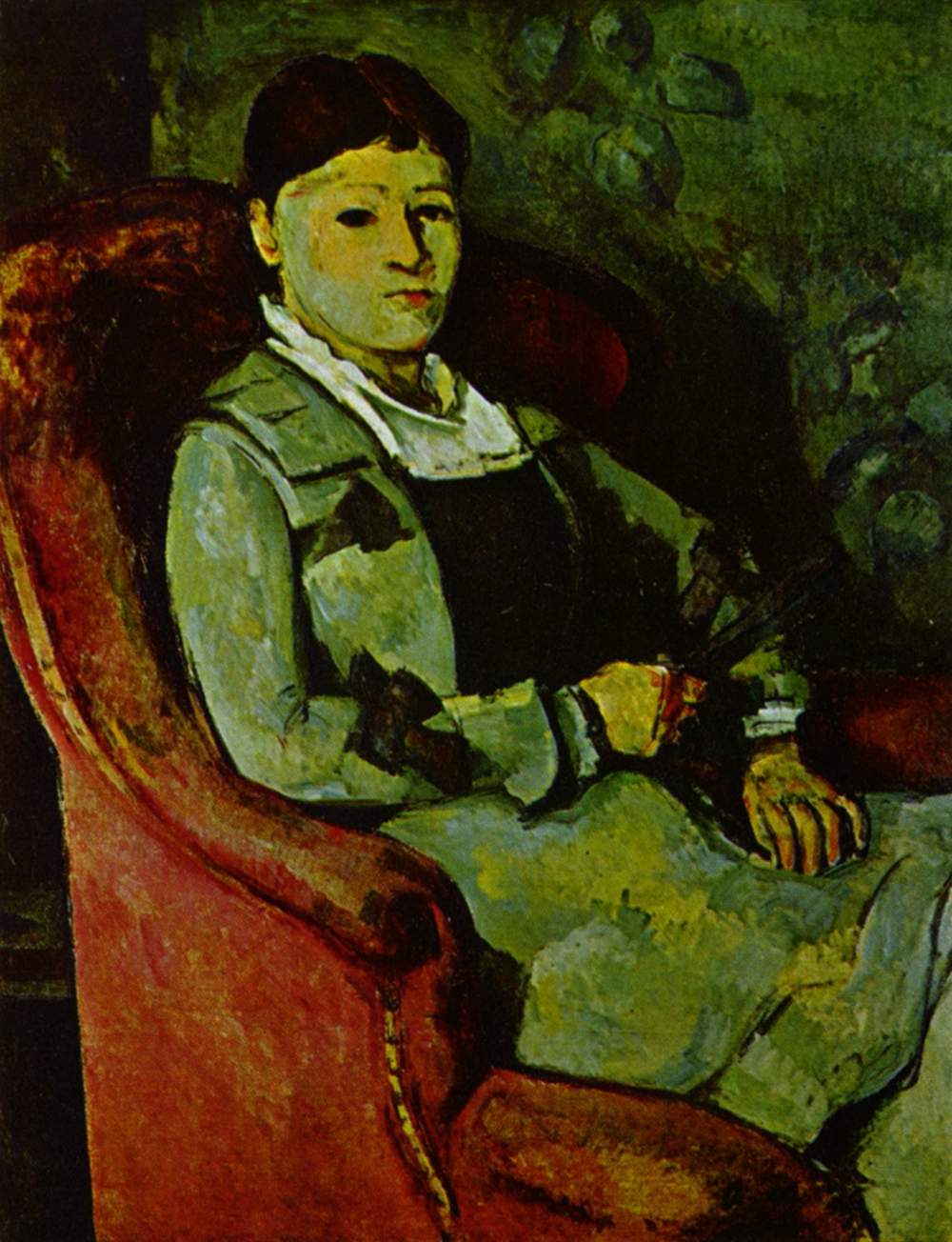 Portrait of Madame Cezanne (1881) Paul Cézanne tablo - Dekolata