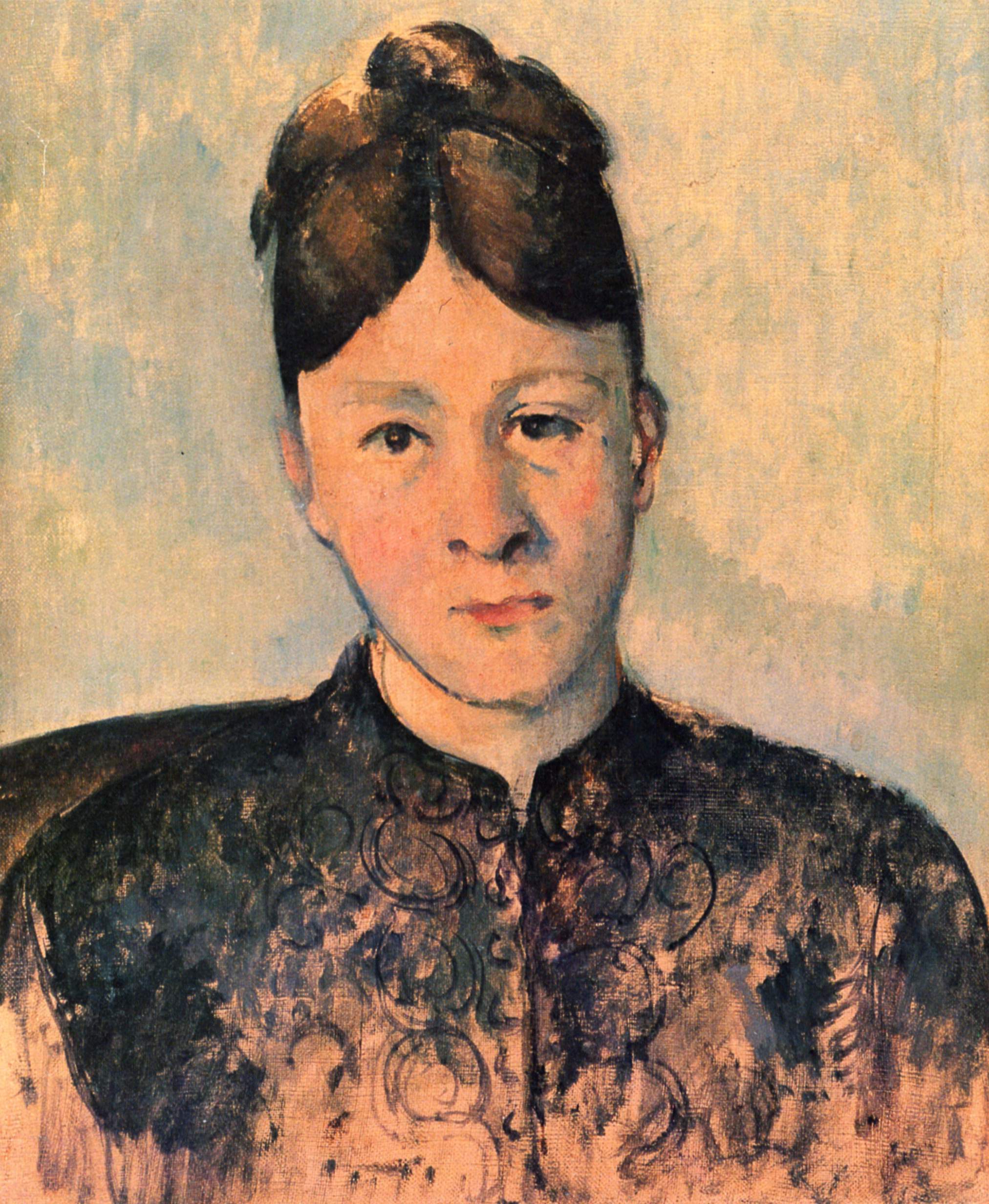 Portrait of Madame Cezanne (1885) Paul Cézanne tablo - Dekolata