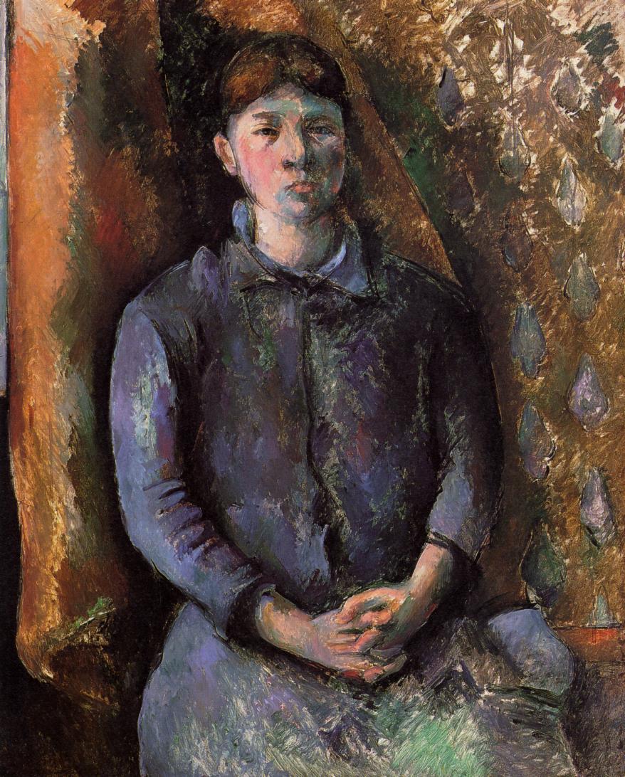 Portrait of Madame Cezanne (1886) Paul Cézanne tablo - Dekolata