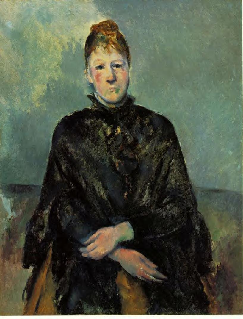 Portrait of Madame Cezanne (1887) Paul Cézanne tablo - Dekolata