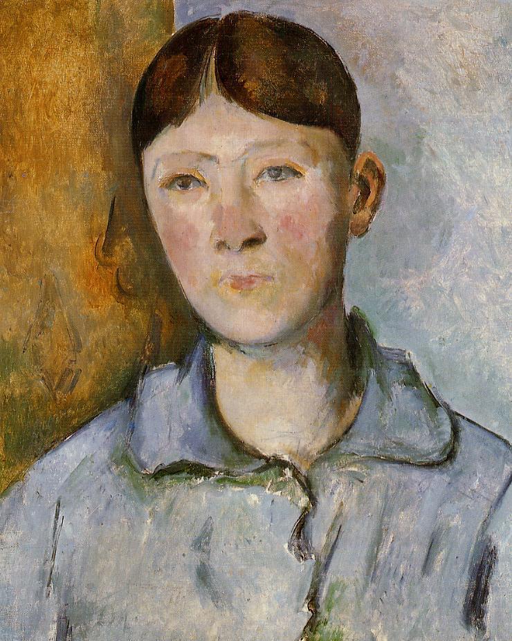 Portrait of Madame Cezanne (1890) Paul Cézanne tablo - Dekolata