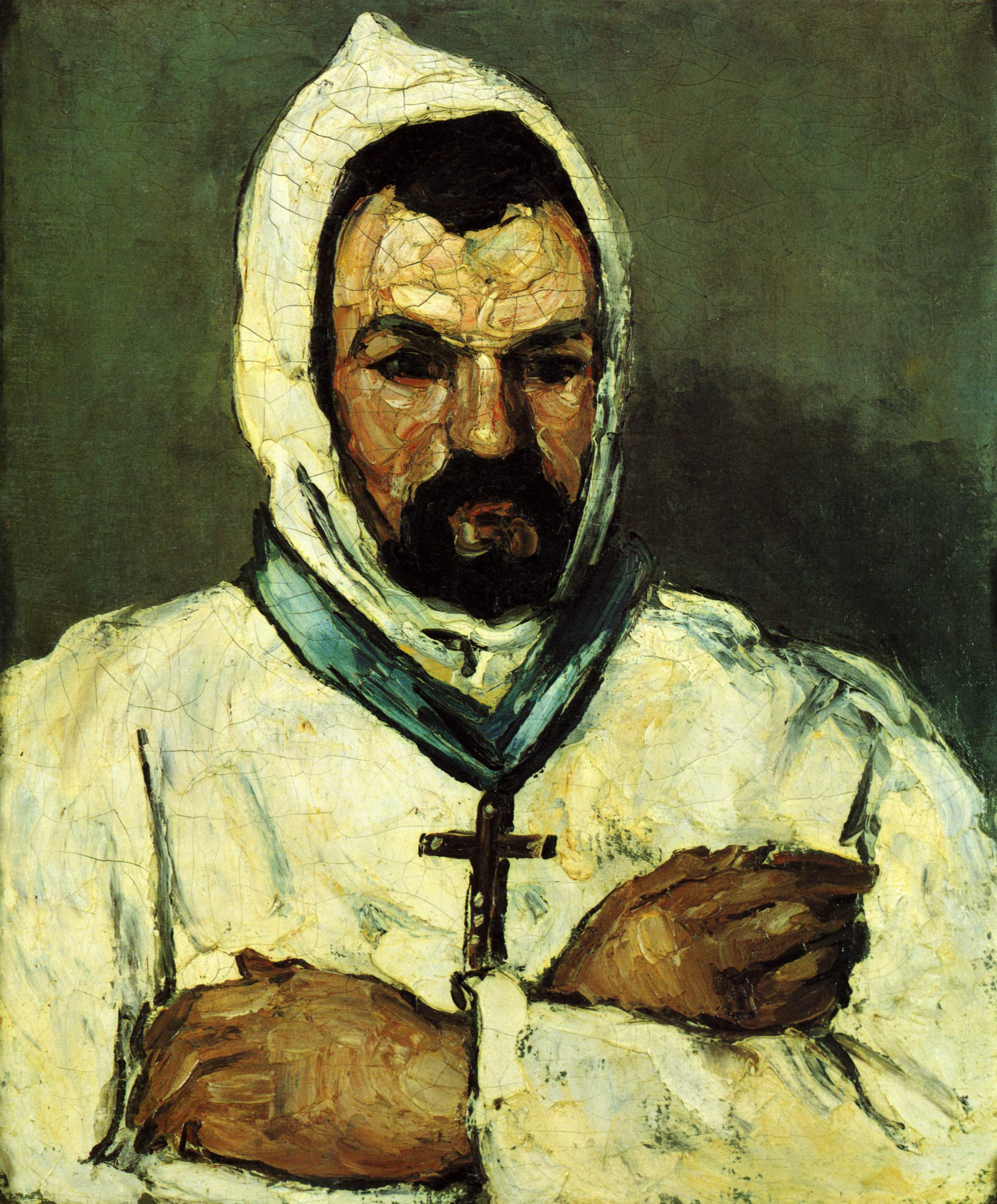 Portrait of Uncle Dominique as a Monk (1866) Paul Cézanne tablo - Dekolata