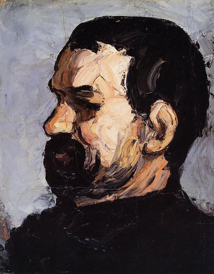 Portrait of Uncle Dominique in Profile (1866) Paul Cézanne tablo - Dekolata