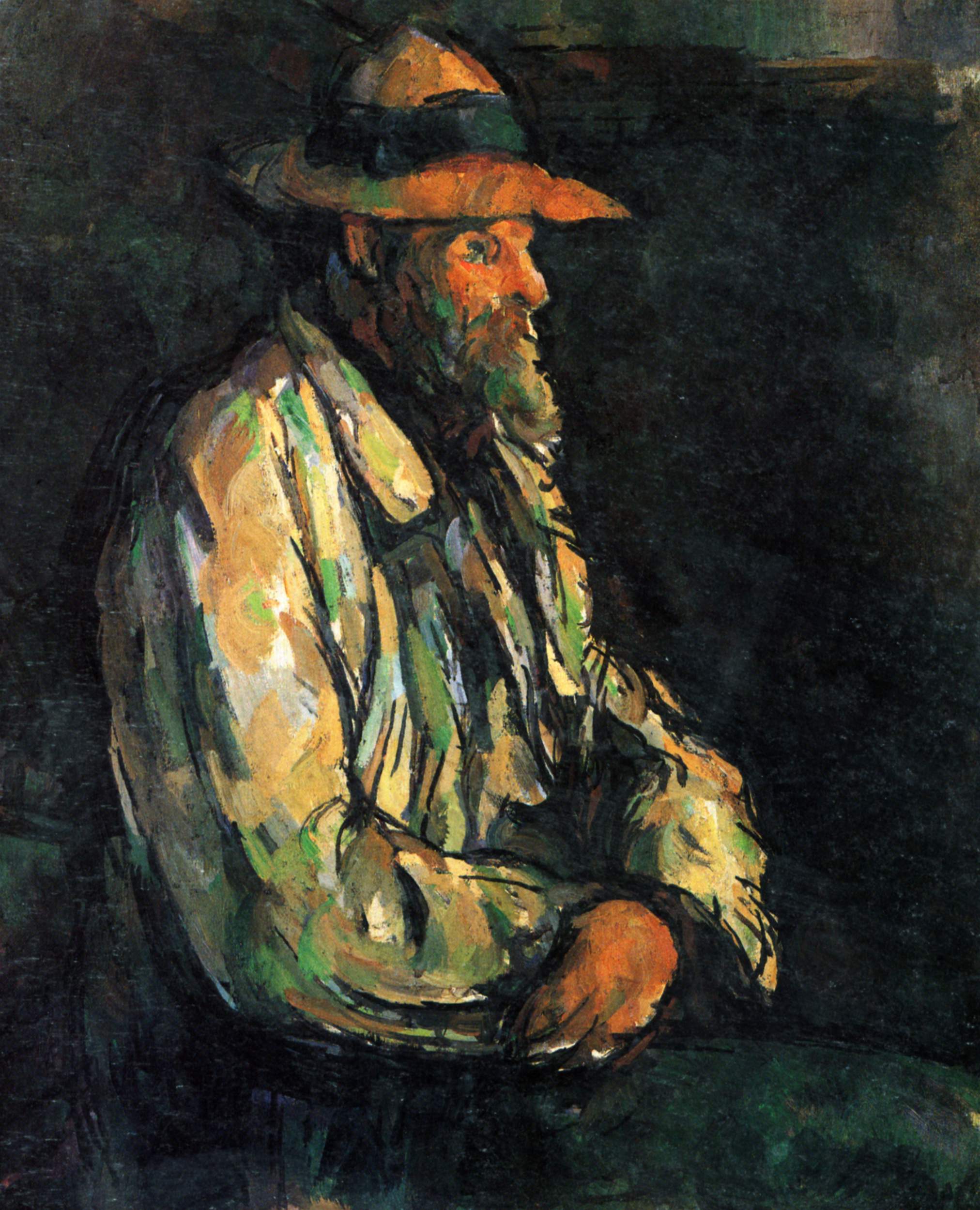 Portrait of Vallier (1906) Paul Cézanne tablo - Dekolata