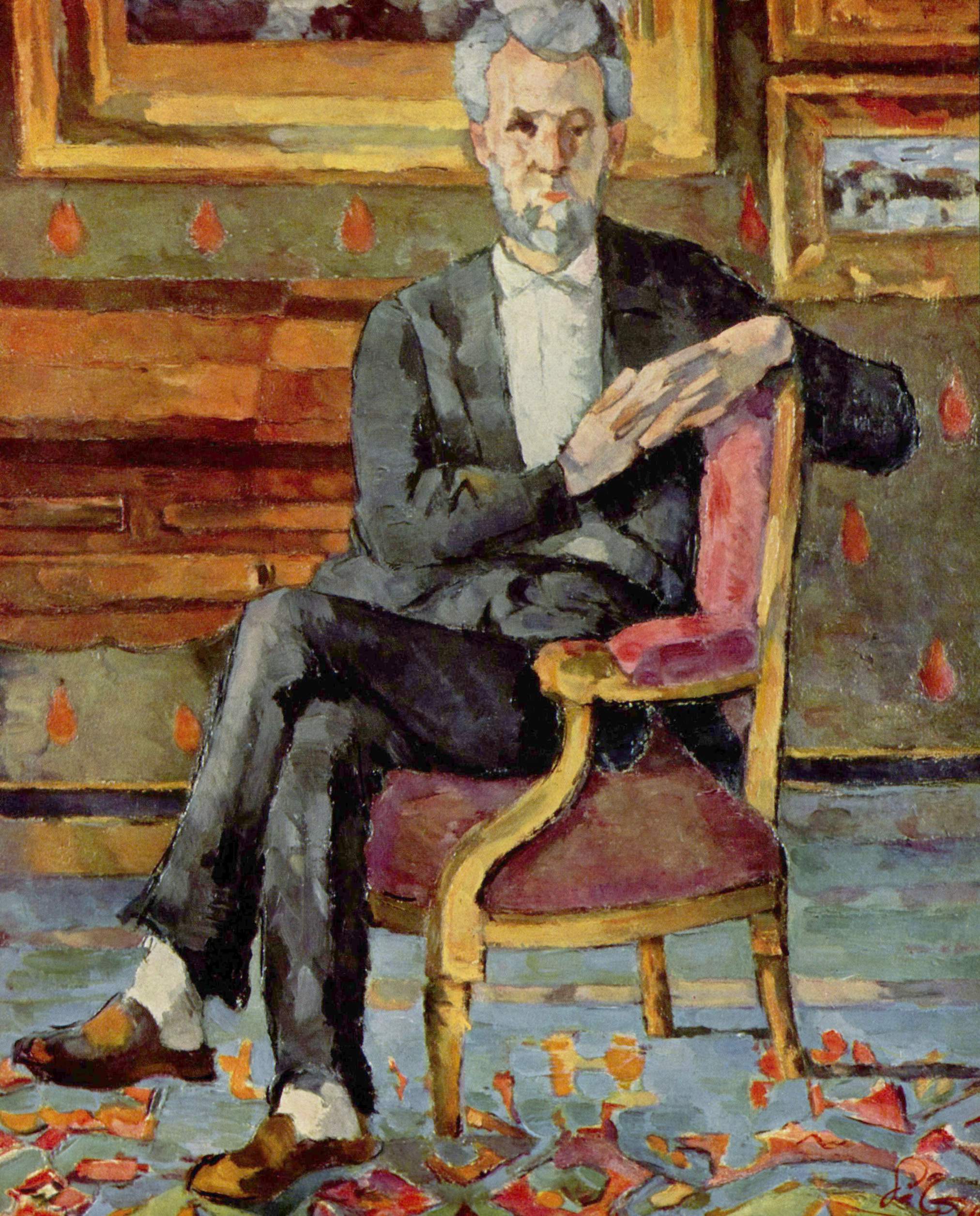 Portrait of Victor Chocquet, Seated (1877) – Paul Cézanne Tablo