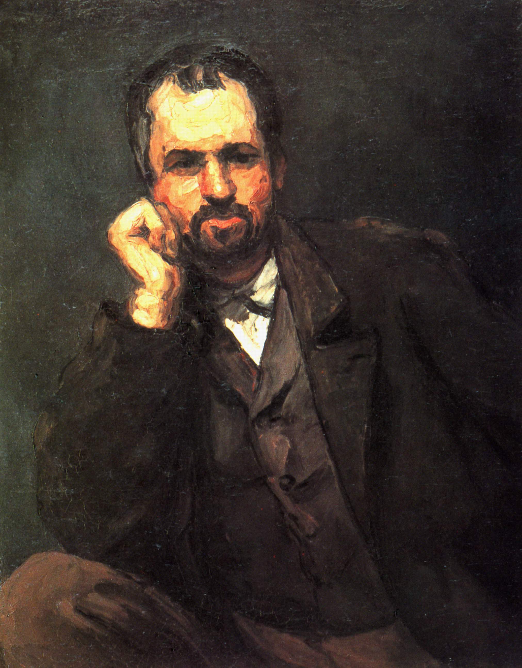 Portrait of a Man (1866) Paul Cézanne tablo - Dekolata
