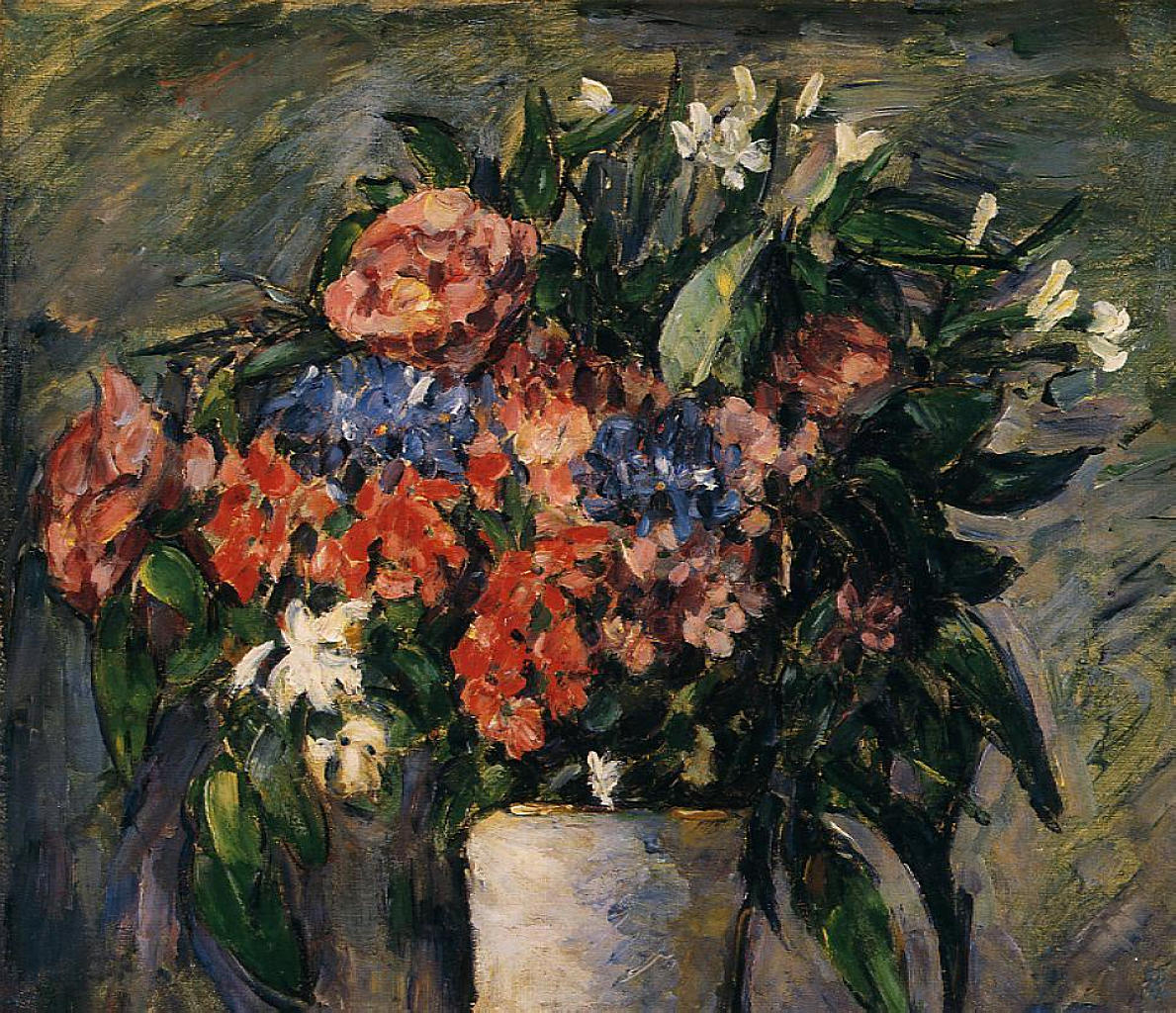 Pot of Flowers (1876) – Paul Cézanne Tablo