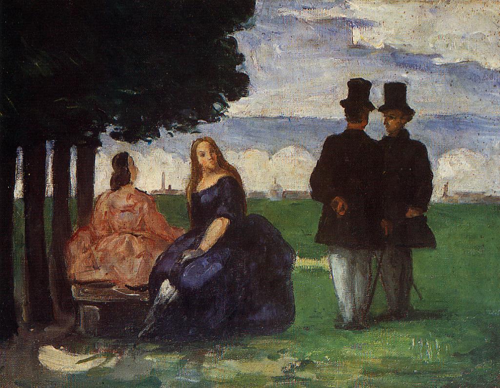 Promenade (1866) Paul Cézanne tablo - Dekolata