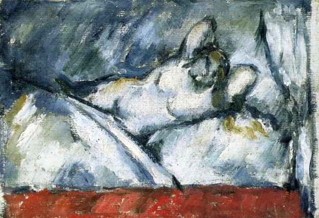 Reclining Nude (1877) Paul Cézanne tablo - Dekolata