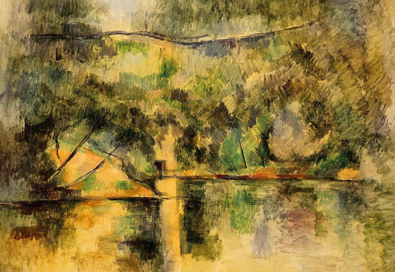 Reflections in the Water (1890) Paul Cézanne tablo - Dekolata